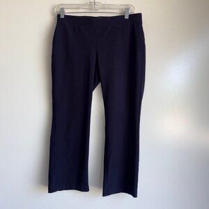 Eileen Fisher Washable Crepe Crop Pants Size Small Navy